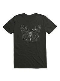 Broken Glass Butterfly Art T-Shirt