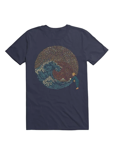 Kanagawa Wave Starry Night T-Shirt