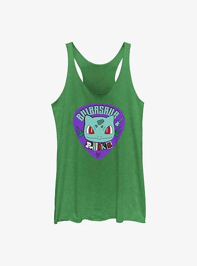Pokemon Bulbasaur Rocks Girls Raw Edge Tank