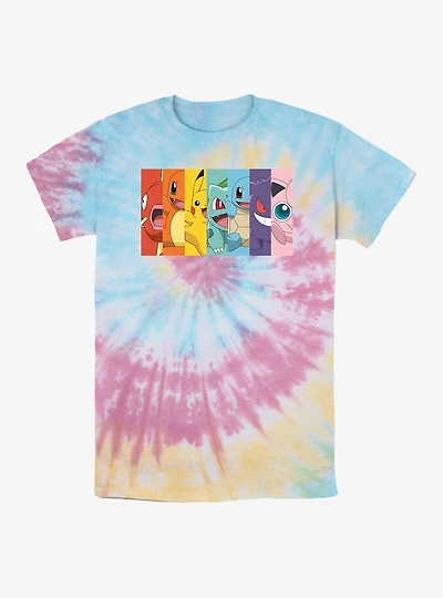 Pokemon Generation 1 Rainbow Tie-Dye T-Shirt