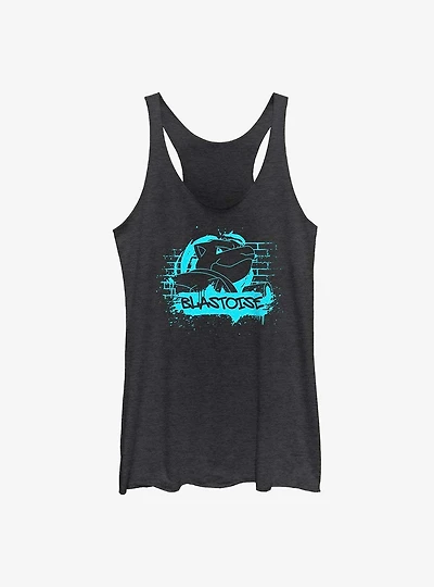 Pokemon Blastoise Graffiti Girls Raw Edge Tank