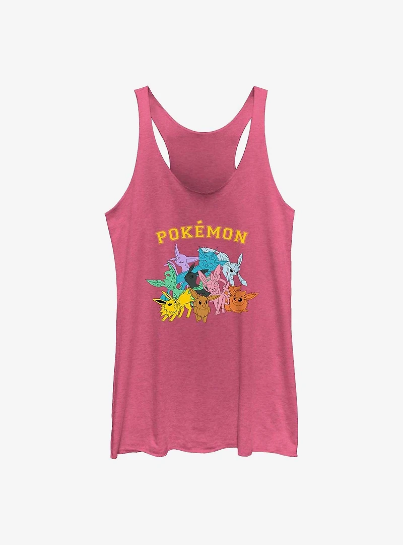 Pokemon Eeveelutions Girls Raw Edge Tank