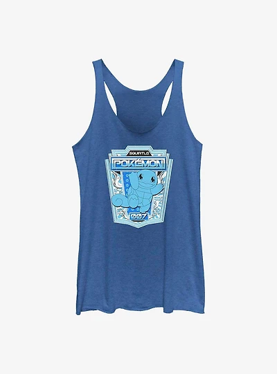 Pokemon Squirtle Badge Girls Raw Edge Tank