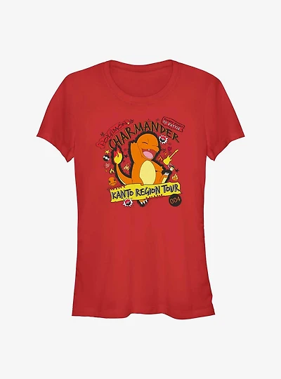Pokemon Charmander Kanto Tour Girls T-Shirt