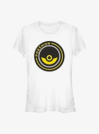 Pokemon Pokeball Circle Badge Girls T-Shirt