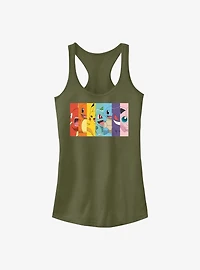 Pokemon Generation 1 Rainbow Girls Tank Top
