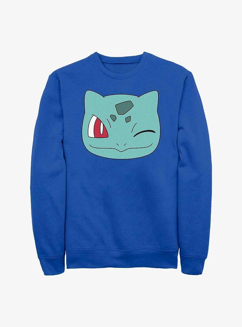 Pokemon Bulbasaur Wink Face Sweatshirt