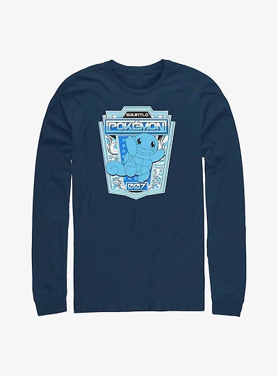 Pokemon Squirtle Badge Long-Sleeve T-Shirt