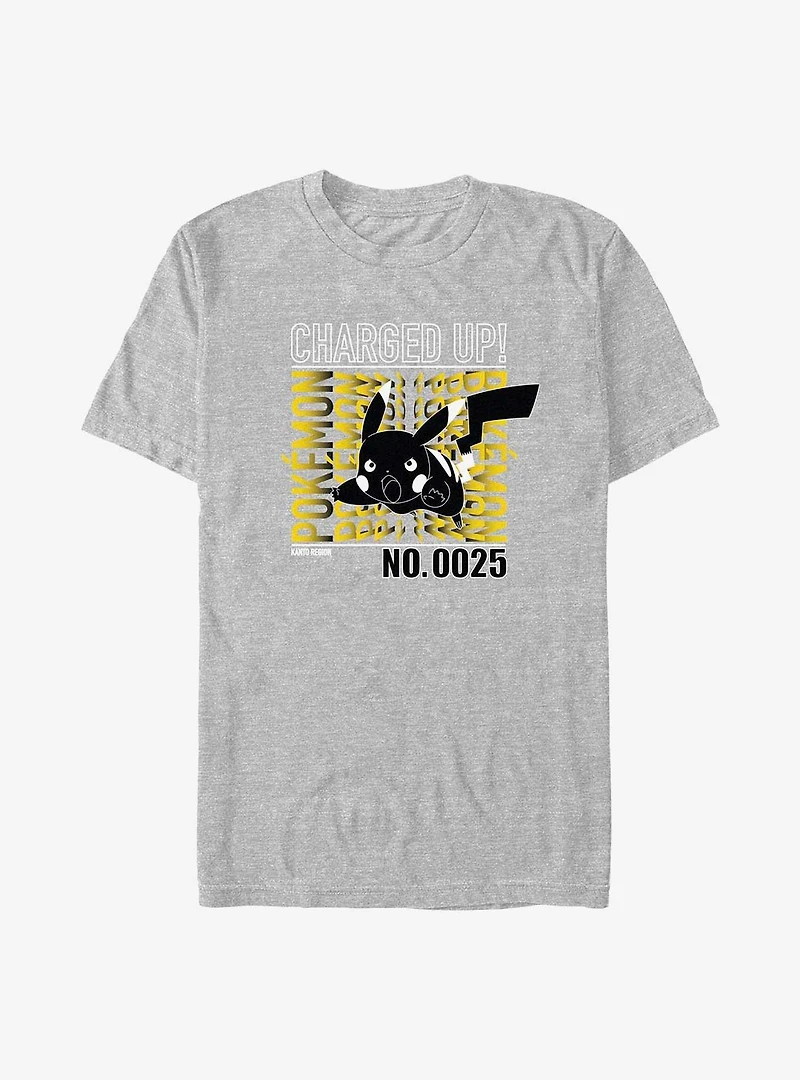 Pokemon Kanto Pikachu Charged Up T-Shirt