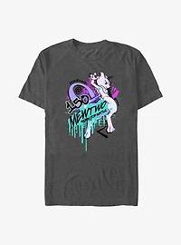 Pokemon Mewtwo Ready For Battle Graffiti T-Shirt