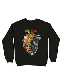 Mushroom Heart Vintage Nature Sweatshirt