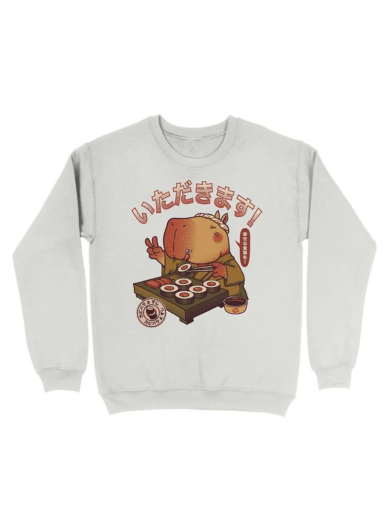 Sushi Chef Cute Capybara Sweatshirt