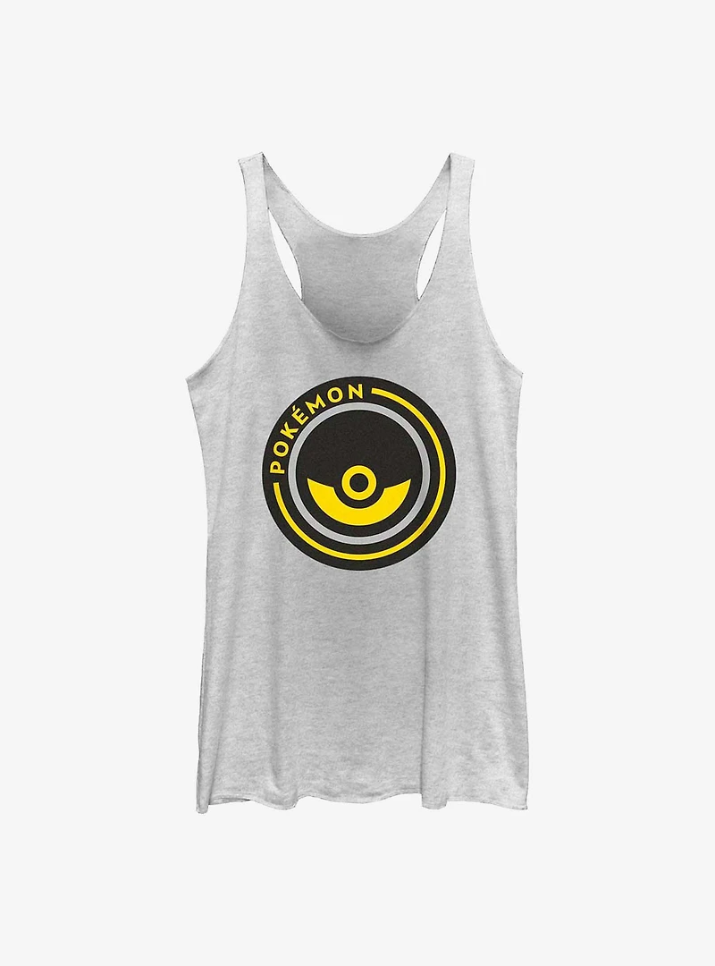 Pokemon Pokeball Circle Badge Womens Tank Top