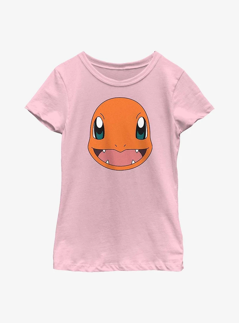 Pokemon Charmander Face Youth Girls T-Shirt