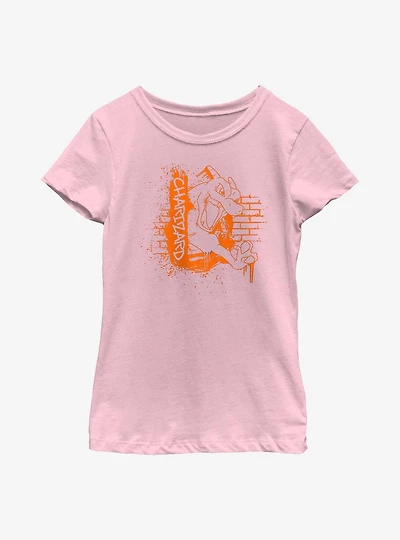 Pokemon Charizard Graffiti Youth Girls T-Shirt