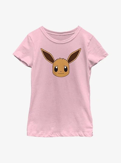 Pokemon Eevee Face Youth Girls T-Shirt