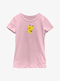 Pokemon Small Pikachu Stripes Youth Girls T-Shirt