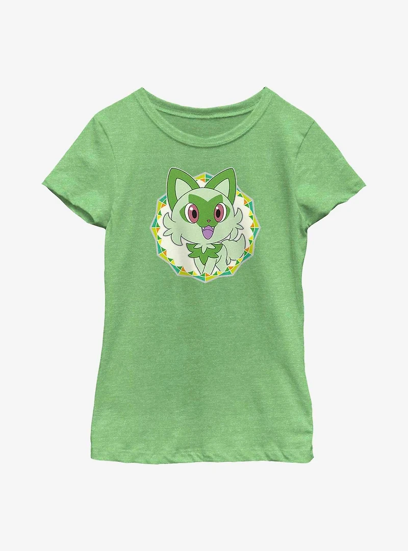 Pokemon Sprigatito Starter Youth Girls T-Shirt
