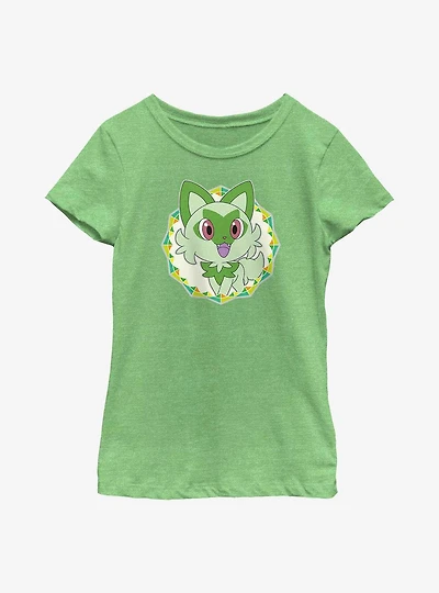 Pokemon Sprigatito Starter Youth Girls T-Shirt