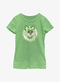 Pokemon Sprigatito Starter Youth Girls T-Shirt