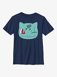 Pokemon Bulbasaur Wink Face Youth T-Shirt