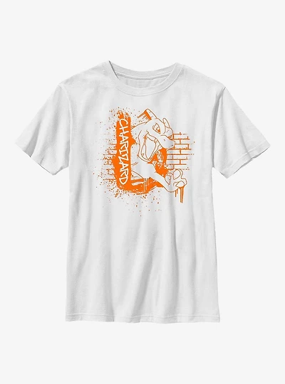 Pokemon Charizard Graffiti Youth T-Shirt