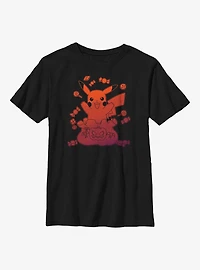Pokemon Pikachu Halloween Candy Youth T-Shirt