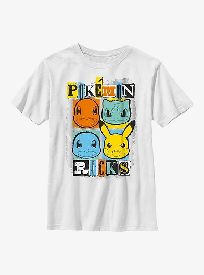 Pokemon Starters Rocks Youth T-Shirt
