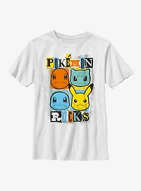 Pokemon Starters Rocks Youth T-Shirt