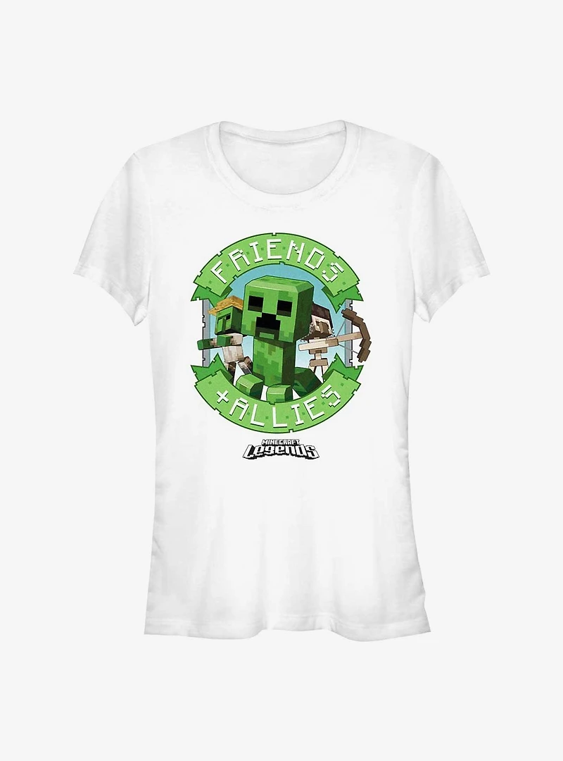 Minecraft Legends Friends & Allies Badge Girls T-Shirt