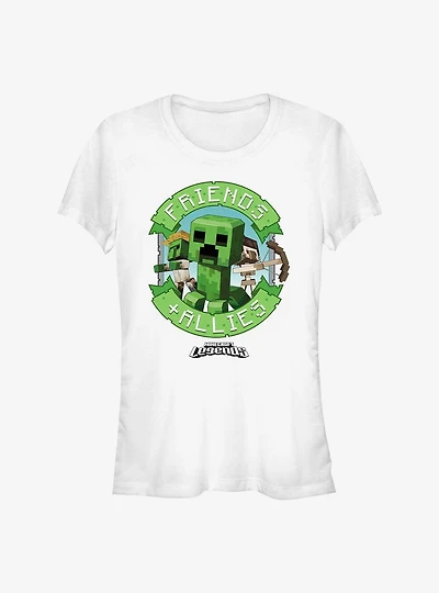 Minecraft Legends Friends & Allies Badge Girls T-Shirt