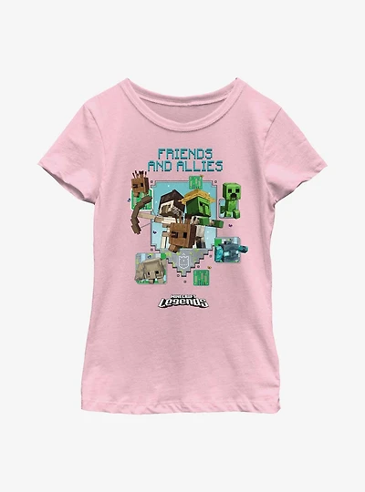 Minecraft Legends Friends & Allies Youth Girls T-Shirt