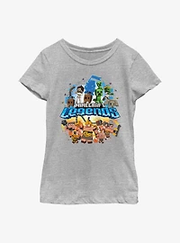 Minecraft Legends Overworld vs. Nether Youth Girls T-Shirt