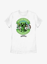 Minecraft Legends Friends & Allies Badge Womens T-Shirt