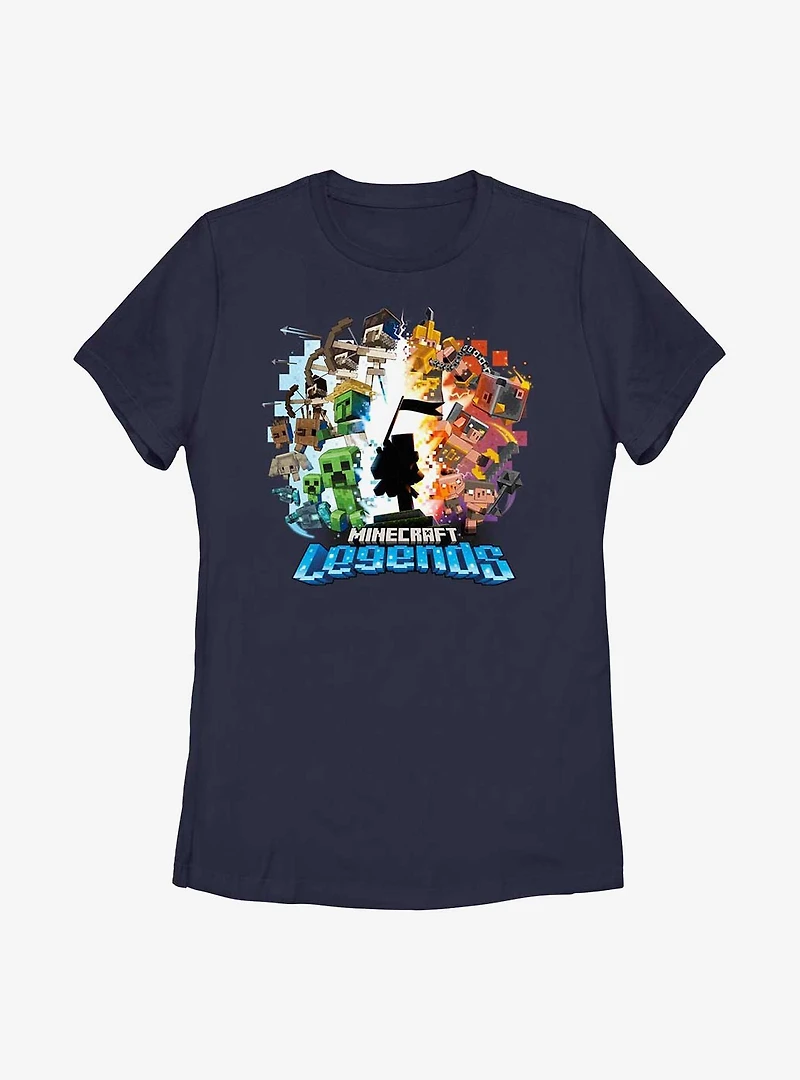 Minecraft Legends Hero Badge Womens T-Shirt
