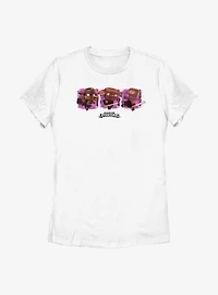 Minecraft Legends Watercolor Piglins Womens T-Shirt