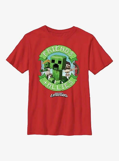 Minecraft Legends Friends & Allies Badge Youth T-Shirt