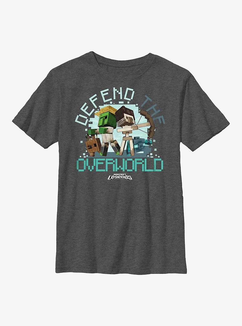 Minecraft Legends Defend The Overworld Youth T-Shirt