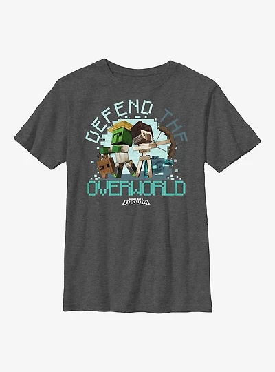 Minecraft Legends Defend The Overworld Youth T-Shirt