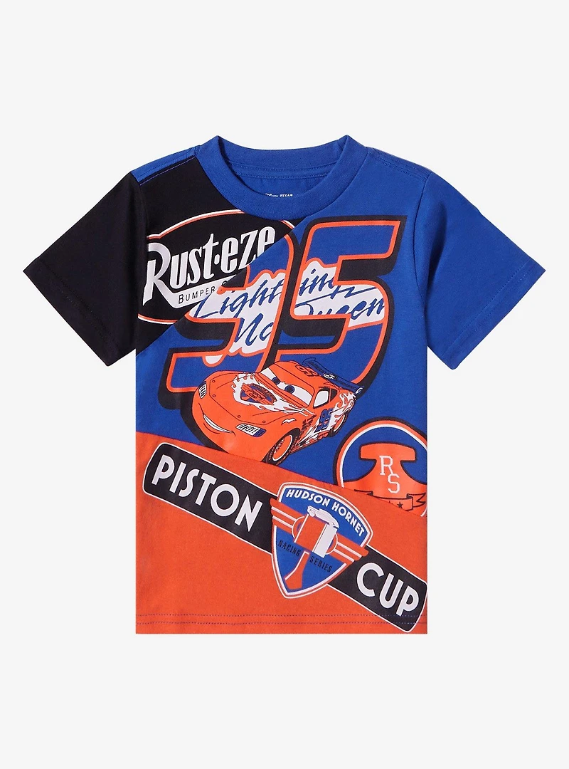 Disney Pixar Cars Lightning McQueen Panel Toddler T-Shirt - BoxLunch Exclusive