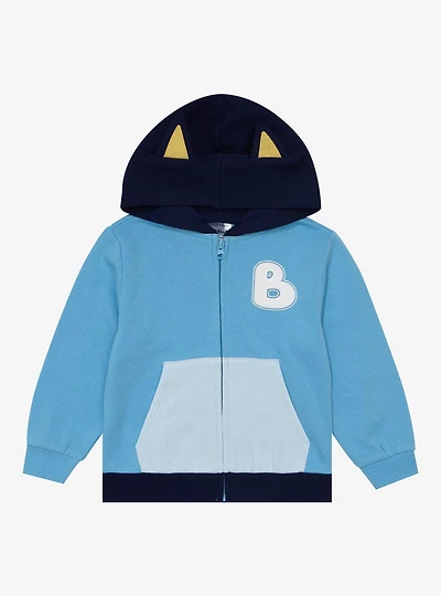 Bluey Figural Toddler Zippered Hoodie - BoxLunch Exclusive