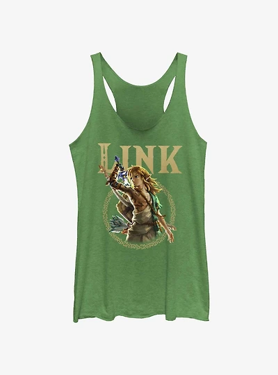 the Legend of Zelda: Tears Kingdom Link Badge Girls Tank