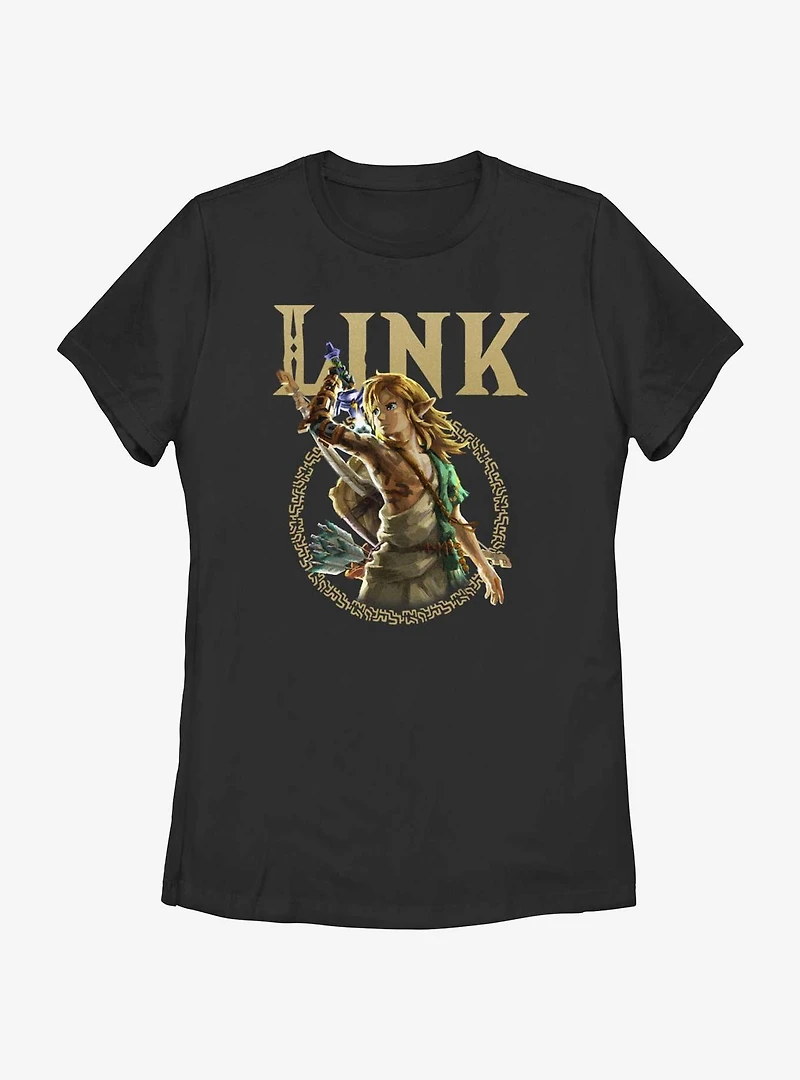the Legend of Zelda: Tears Kingdom Link Badge Womens T-Shirt