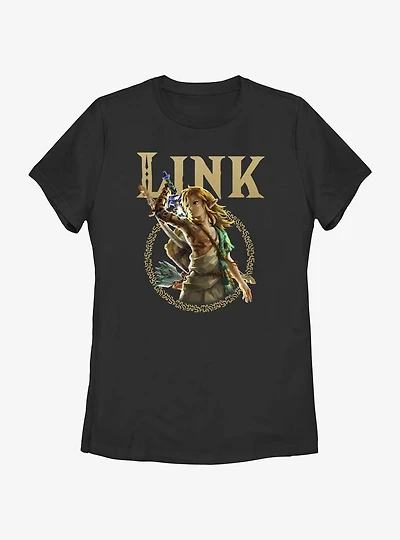 the Legend of Zelda: Tears Kingdom Link Badge Womens T-Shirt