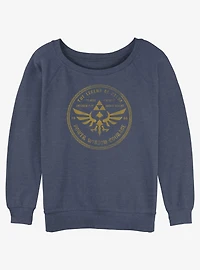Nintendo The Legend of Zelda Legendary Courage Womens Slouchy Sweatshirt