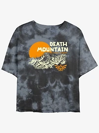Nintendo The Legend of Zelda Death Mountain Hyrule Kingdom Tie-Dye Womens Crop T-Shirt