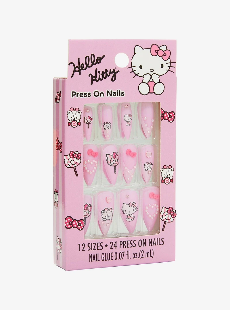 Hello Kitty Snacks Faux Nail Set