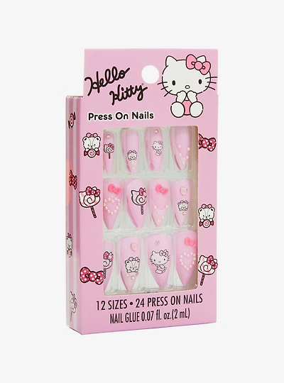 Hello Kitty Snacks Faux Nail Set