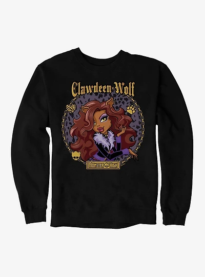 Monster High Clawdeen Wolf Circle Portrait Sweatshirt