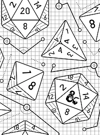 Dungeons & Dragons Peel & Stick Wallpaper White